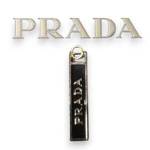 Prada Bar Charm - Authentic Charm with Unbranded Gold-tone Chain